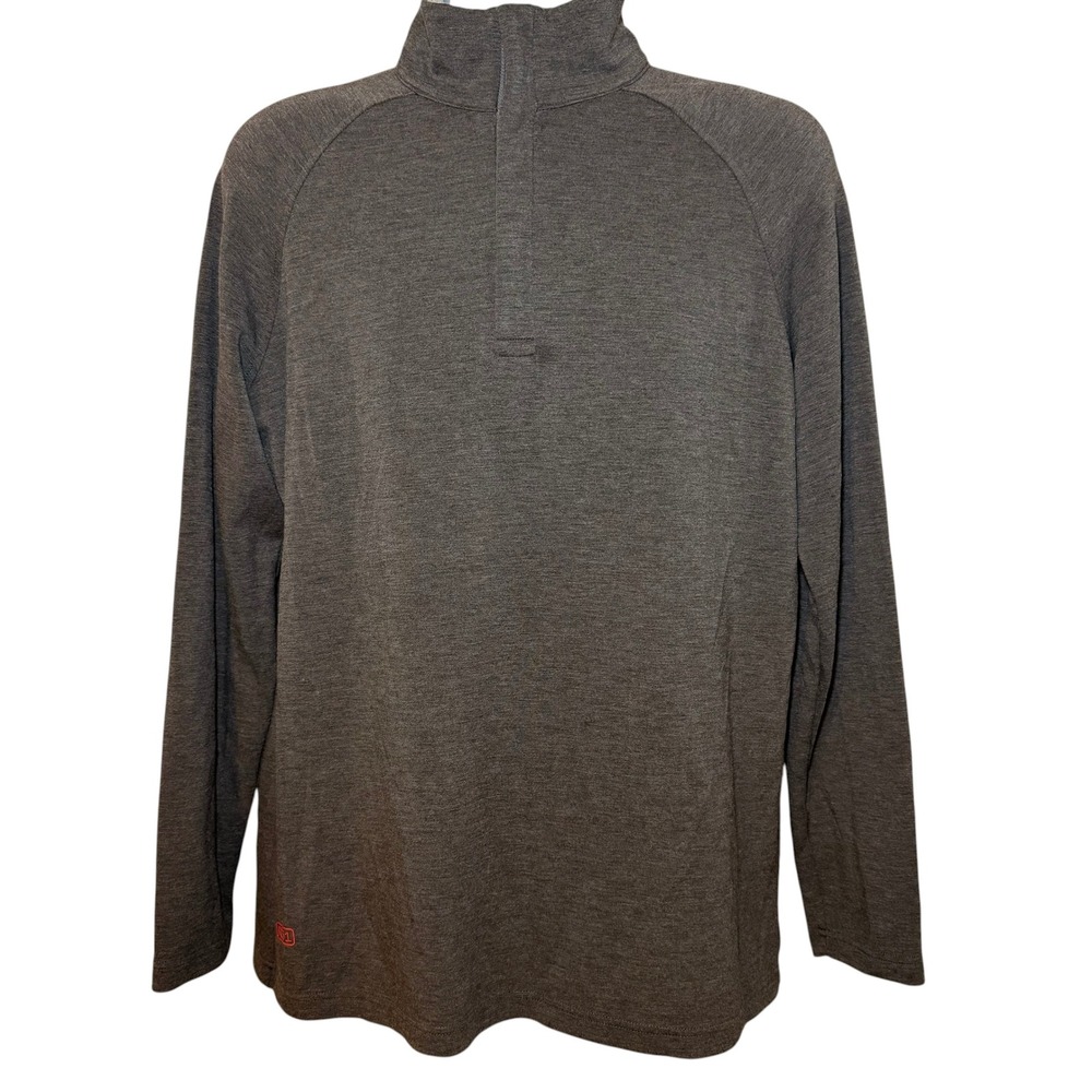 Rye 51‎ Voyager 1/4 Zip Made To Move Pullover Mens L Performance Charcoal Gray